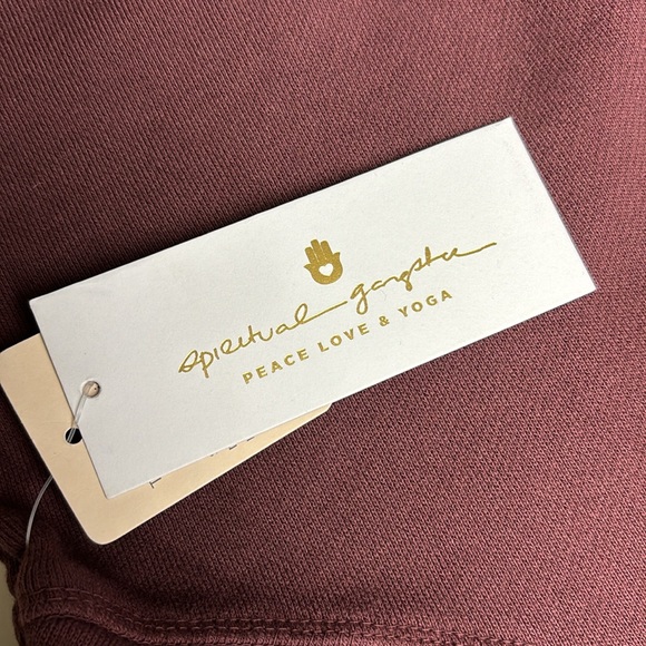 Spiritual Gangster Maroon Be The Light Bridget Pullover Sweatshirt, Sz S - Picture 9 of 15